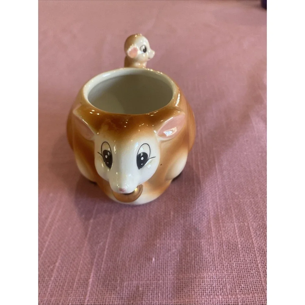 VTG Christopher Radko Shiny-Brite Open Sugar‎ Bowl Deer Friends Retired HTF